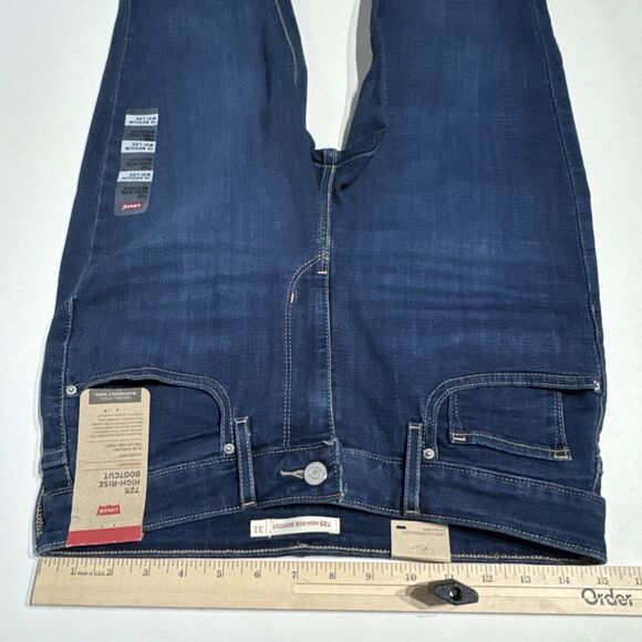 NWT $69.50 Levi's 725 High Rise Bootcut Dark Wash Jeans Women Size 12 (31Wx32L) - Picture 12 of 16
